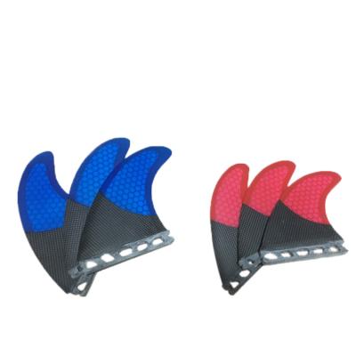 China Good Quality Fiberglass Surfboard Fins Carbon Future Fin Triple-Set Half for sale