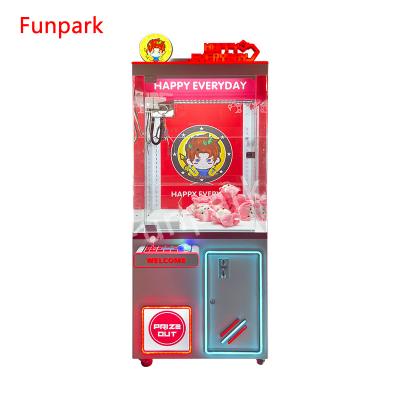 China Metal+acrylic+plastic Newcomer Game City Other Plush Crane Toy Vending Game Machine Arcade Toy Gift Amusement Park Products Red Crane Machine for sale