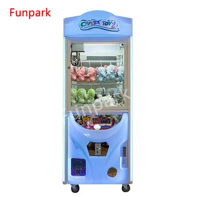 China New Metal+acrylic+plastic Mall Money Making Toy Claw Arcade Crane Game Console Toy Vending Machine for sale