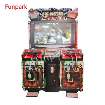 China Metal+acrylic+plastic Arcade Simulator Game Indoor Electronic Shooting Two Player Shooting Arcade for sale