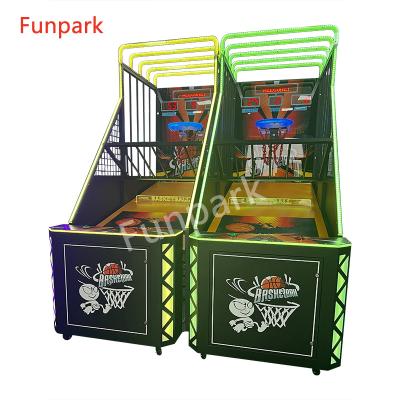 China Metal+acrylic+plastic latest popular indoor amusement arcade basketball shooting machine for sale