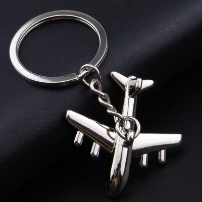 China Civil Aviation 3D Aircraft Keychain Promotional Gifts Advertising Model Aircraft Key Chain for sale