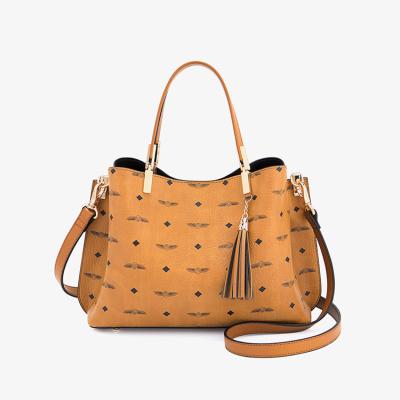 China High quality women's fashion hardware products PORTABLE popular single pattern PVC handbag large capacity for sale