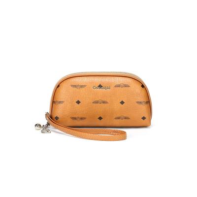 China PORTABLE small brown zipper belt with unique pattern design can be customized for women's handbag for sale