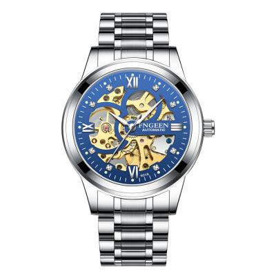 China Factory Customized 2022 Alarm Wristwatch Fashion Sports Chronograph Stainless Steel Women Hollow Out Mechanical Luxury Watch for sale