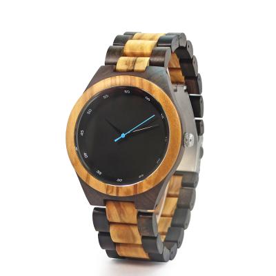 China 2022 business&dress date EverMove waterproof fashion&casual automatic wooden watch men wooden watch for sale