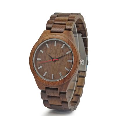 China Business&dress date 2022 automatic wooden watch men fashion&casual waterproof popular eco-friendly wooden watch women for sale