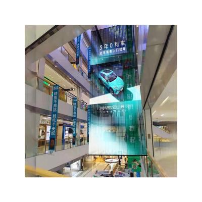 China Indoor transparent led screen p2.6 standard module transparent led display box impressive transparent led screen charing for sale