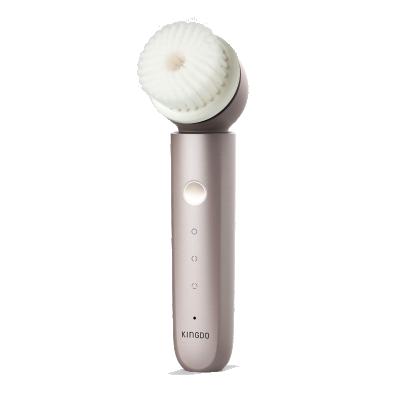 China 2021 New Arrivals DEEP CLEANING Trending Products 2 in 1 Facial Ultrasonic Cleansing Brush for Facial Exfoliation for sale