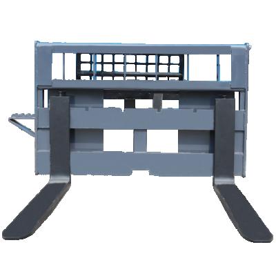 China Manual Crawler Excavator Mast Fixed Fork Forklift Pallet Stacker For Skid Beef Loader for sale