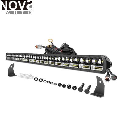 China Black Combo Panel Design 53 Inch 192W Beam 4x4 Automobile Car Roof Led Light Bar for sale