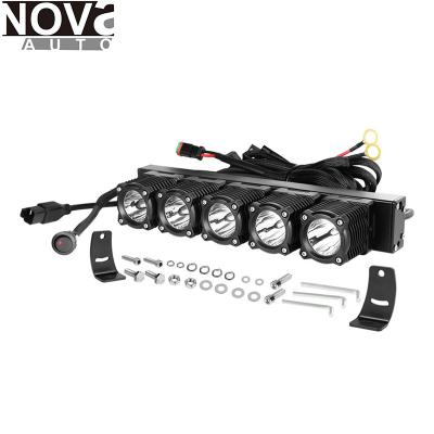 China Encased Die Cast Aluminum Housing With Wiring 12 Inch 36W Single Row 6000K 12V LED Light Bar for sale