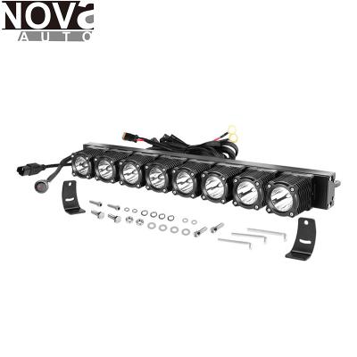 China Die Cast Aluminum Housing Packaged With Single Row 58W Car Wire Harness 20 Inch Car Truck LED Light Bar for sale