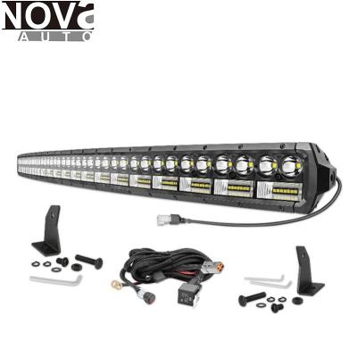 China Black Panel Beam Model 208W 57 Inch SUV Tractor Combo RV Led Light Bar for sale