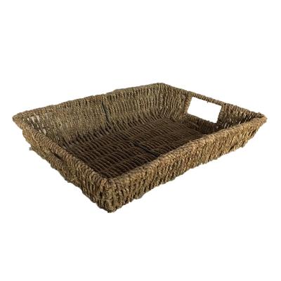 China Sustainable Vegetable Plankton Weave Storage Basket Hold Fruit Handmade Sundries for sale