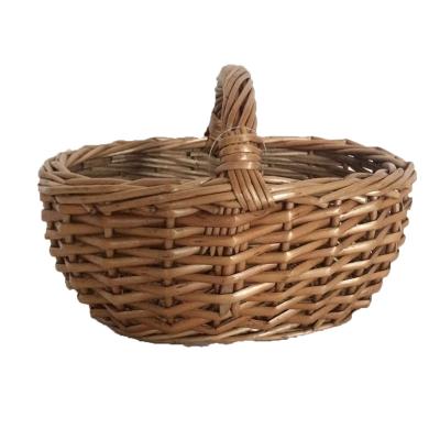 China Japan Style Wicker Basket With Handle Willow Basket Gift Christmas Gift for sale