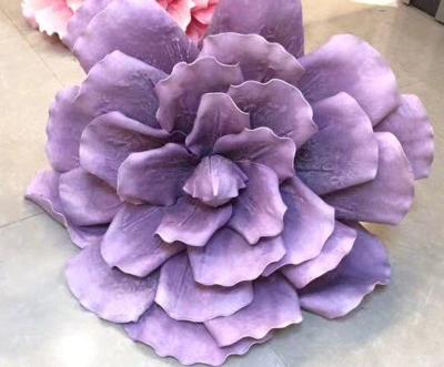 China Dahlia Flower Simulation Peony Big Transitional Artificial Flower Head for Wedding Garden Decoration for sale