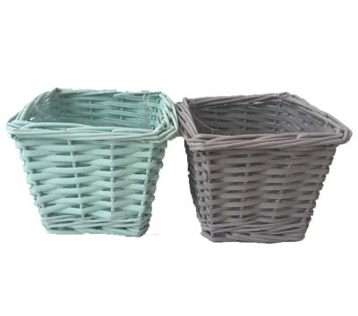 China CLASSIC Cheap Woven Wicker Storage Basket For Garden Flower Planting Pots for sale