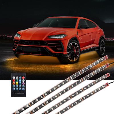 China Decoration Strips RGB Led Car Lower Ambient Lamp Chassis Strips Chassis Ambient RGB Lights Car Bar Light Auto Underglow for sale