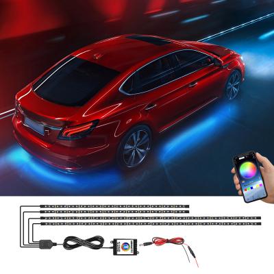 China Auto Colorful Underbody APP Underbody 12V Atmosphere Underglow Light 120/90/60cm Other Car Light Accessories for sale