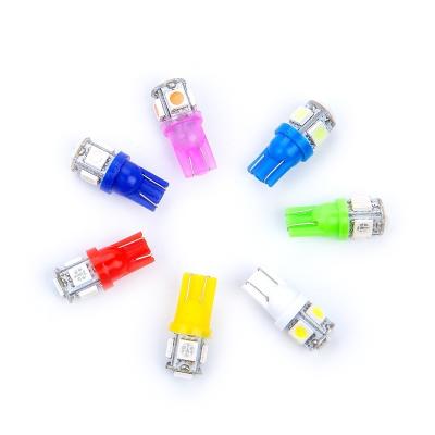 China T10 5050 5 SMD Auto Bulbs Front Side Wedge Width Car Warning Light Headlight Clearance Lights HY002 for sale