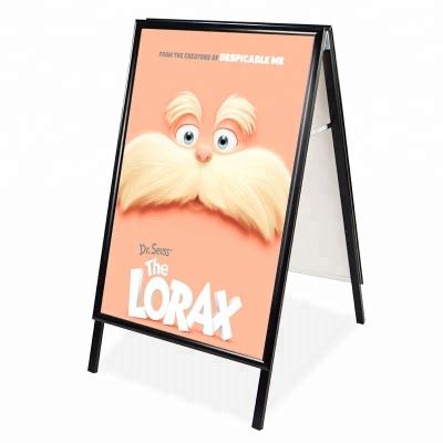 China Dual Use 24*36 Portable Sidewalk Sign Holder Marking Boards for sale