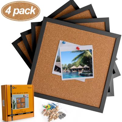 China Great For Home Factory Bulletin Boards 12*12 Inch Decorative Board Cork Board for sale