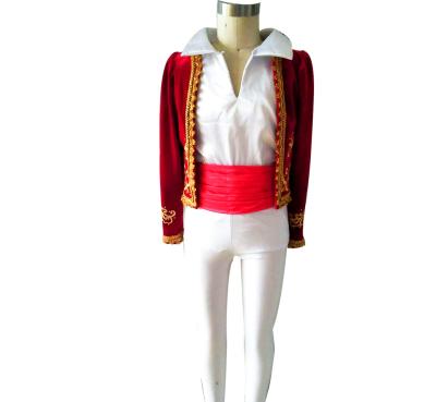 China Attractive red VELVET jacket costume men's jackets jackets for dance performance. New--37 for sale