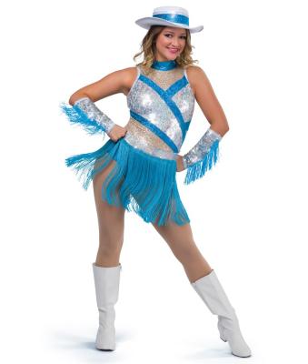 China Performance Costume 2017 Fashion Girl's Fringes For Dress , Sequin Fringes Dance Costumes Jazz&Latin-025 for sale