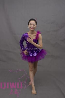 China New Purple Jazz The Vitality Adult Latin Dance Clothing / Professional Jazz Clothing AJ-020 for sale