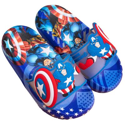 China Breathable Summer Kids Boys Shoes Summer Cartoon Indoor Non-slip Children's Flat Slippers for sale