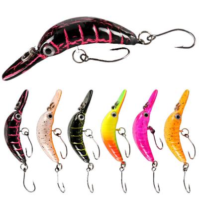 China Active Swimming Action CWMNL07 Wholesale 2.6g/5.2cm Arcuate Minnow Lure Casting Saltwater Decoys Fishing Lure Crankbait Lure for sale