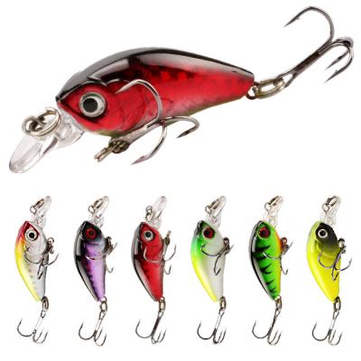 China Vivid Fish Swimming Action CWMNL10 New Arrival High Quality 3D Stereo Fish Eyes Float Minow Fishing Lure 3.9G 5CM Fishing Bait for sale