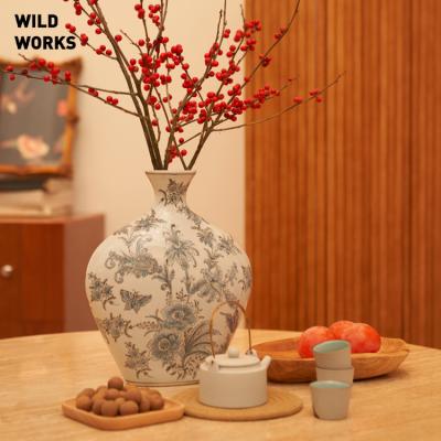 China Porch living room decoration wild Chinese style of decoration works retro new ornaments ceramic vase for sale