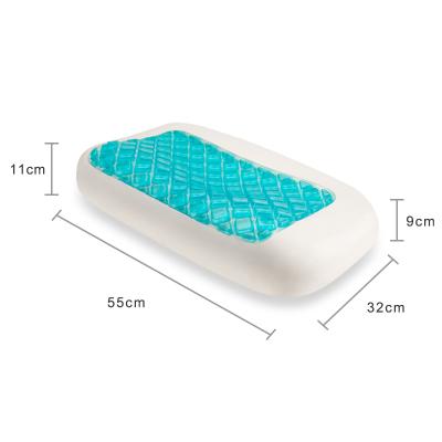 China Healthy Bedding New Design Sleep Ventilated Gel Infused Memory Foam Gel Cooling Pillow for sale