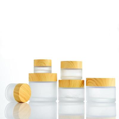 China High quality cosmetic empty jars for lotions and body cream cream jar cosmetic glass jar beautiful for cream for sale