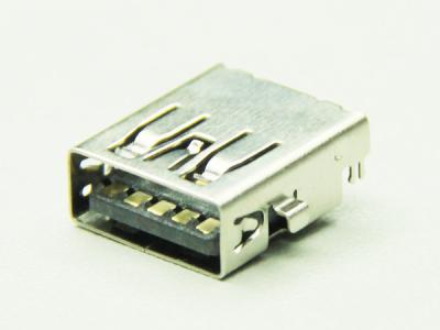 China USB3.0 A Type, Receptacle, Through Hole Type, Reflow Soldering, Offset, Reverse for sale