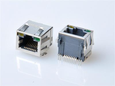 China HULYN RJ45Jack, Shielded RJ45 Modular Jack, Through Hole Type, Offset for sale