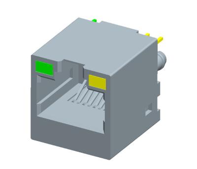 China CAT6 Connector RJ45 Modular Jack Connector,with LEDs for sale