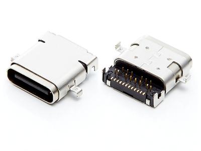 China 24 Pin USB Type-C Connector Receptacle (Offset)， HULYN for sale