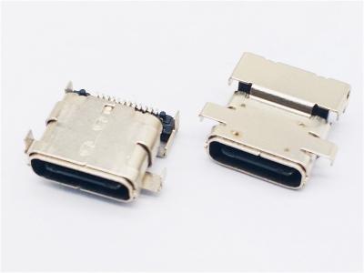 China 24 Pin USB3.1 Type-C Connector Receptacle (Offset)， HULYN for sale