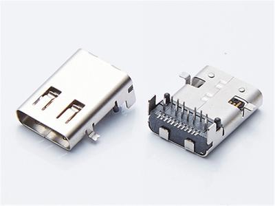 China USB3.1 Type-C Connector USB3.1 C Type, THT, Receptacle, 24PIN，SMT+DIP， HULYN for sale