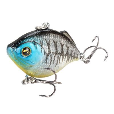 China Plastic VIB Fishing Lure 45mm Chatter 8.6g Vibe Bait Flatfish Ratchet Vibration Wobbler Body Lure 8# Triple Sinking Lipless Hard Hook for sale