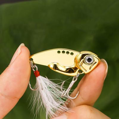 China VIB Lure 7g 11g Metal VIB Lure Rallting Chatter Vibe Vibration Metal Jigs Water Isca Fishing Tackle 6# Triple Sinking Hook Full for sale