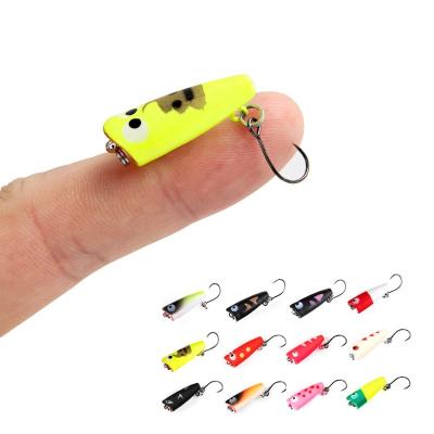 China 2020 LETOYO LHB007 Vivid Action Swimming Snap Topwater Fishing Lure 27mm Groundbaits 1.5g Artificial Hard Swimbait Rocker for sale