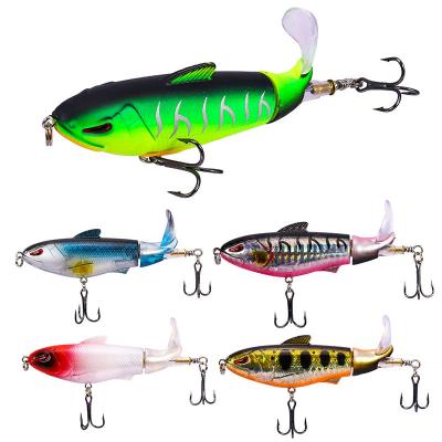 China Floating Propeller Tractor 17g Pencil 17g Lure ABS Plastic Hard Top Artificial Hard Snap Lure Outdoor Lure 6# Treble Hook for sale