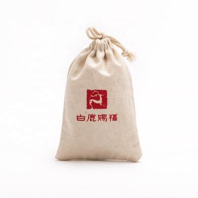 China Wholesale BIODEGRADABLE Cotton Drawstring Pouch Muslin Gift Packaging Promotional Drawstring Bag for sale