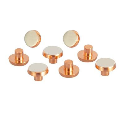 China Wholesale Electronics Bimetal AgCdO Electrical Contact Point Rivets Silver Copper Contacts for sale