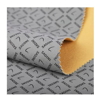 China Gray New Fashion Hot Style Digital Waterproof Custom Faux PVC Synthetic Leather Fabric For Shoes Handbag Cloth Totes Decorative Purses for sale