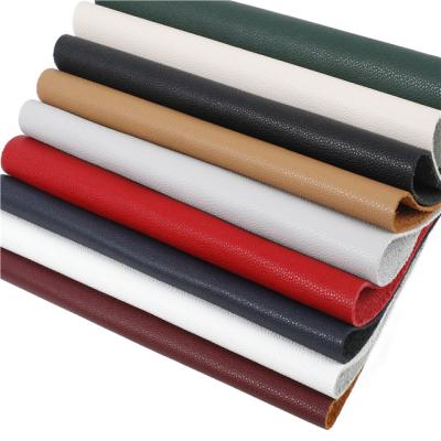 China Eco-friendly Recycled Eco-friendly Multicolor Eco-Friendly Waterproof Lychee Leather Can Replace To Lash Sofa Leather for sale